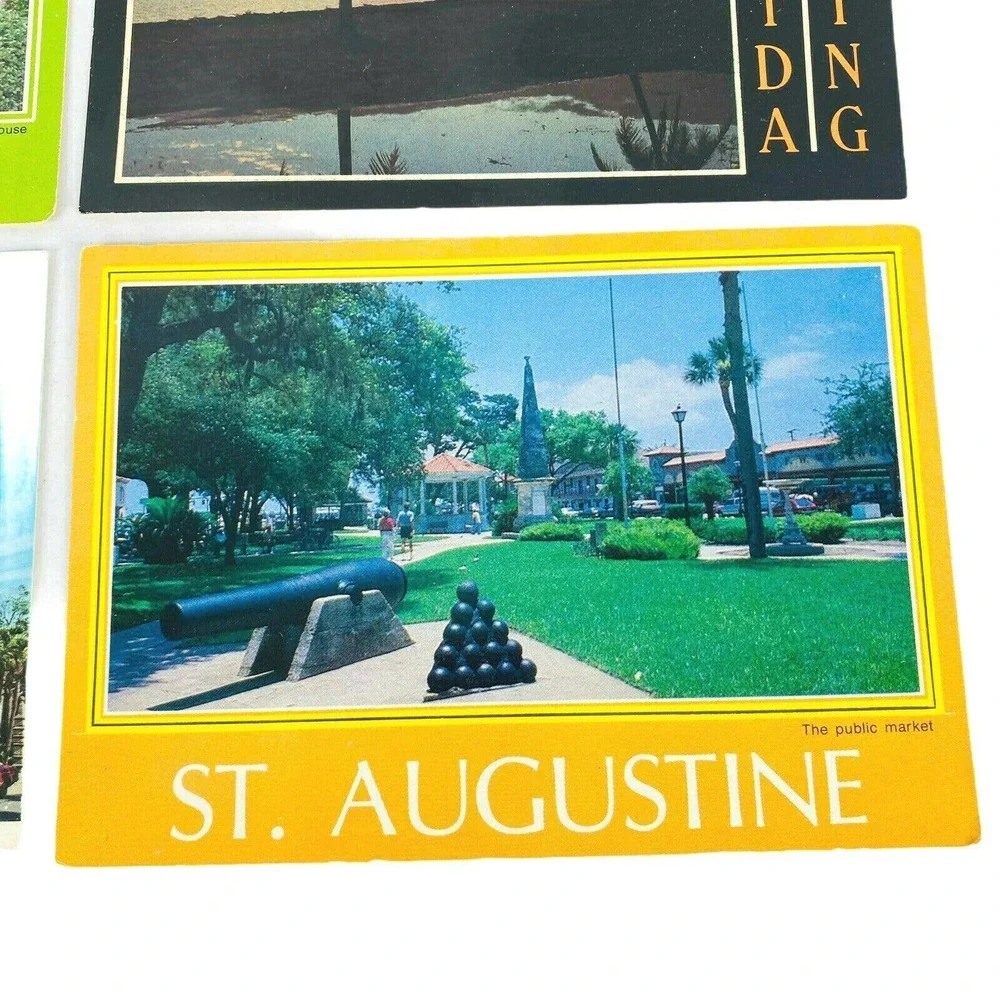 Set of 4 Vintage‎ St Augustine Florida Postcards